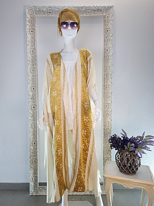 Hand Made Τουνίκ με Χρυσό Κέντημα Resort Collection