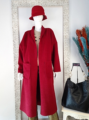 	
Overcoat σε Yπέροχο Κόκκινο Χρώμα
